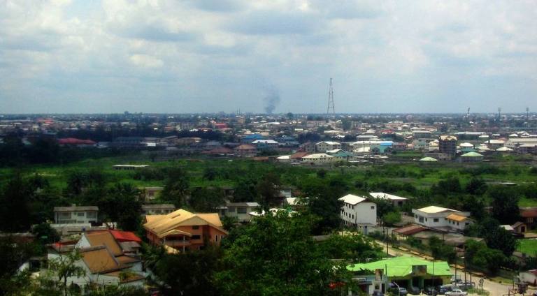 Aerial view of Port Harcourt