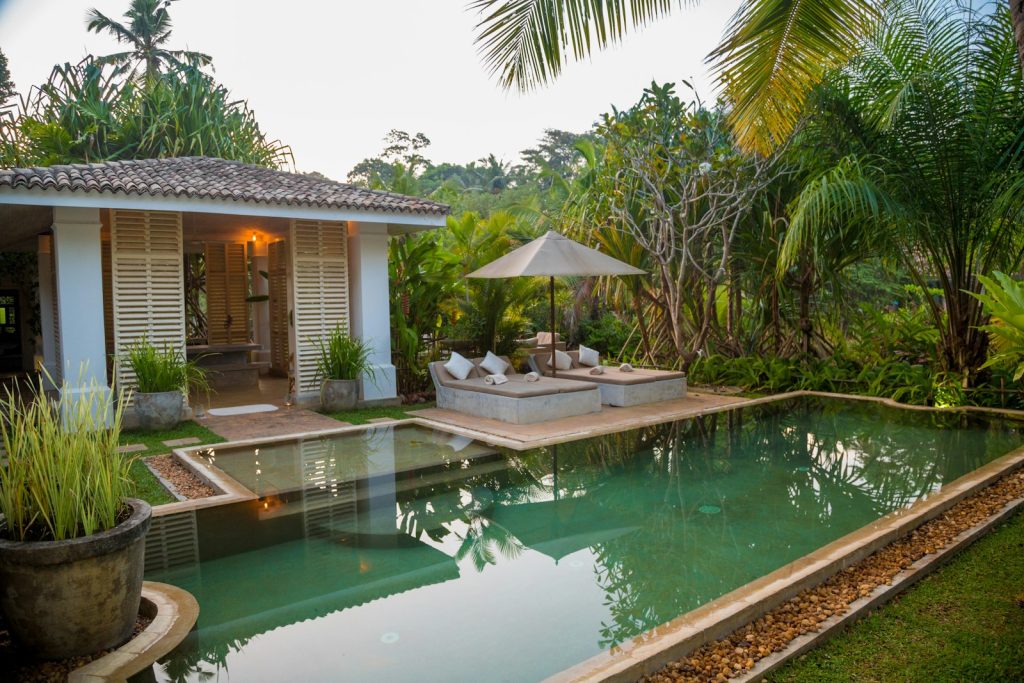 House beside swimming pool